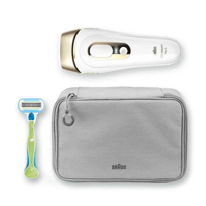 Braun Silk-expert Pro 5 PL5014 IPL with 2 extras: Venus razor and premium pouch